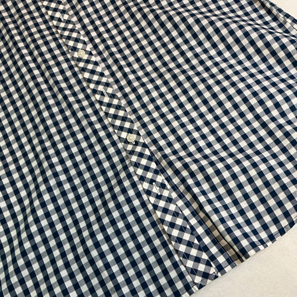 Orvis Navy and White Plaid Button Down Shirt - Picture 4 of 7